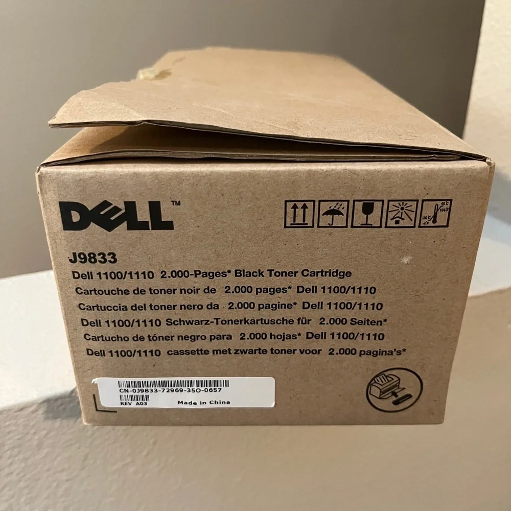 Dell J9833 Black Toner. Sealed in Packaging.